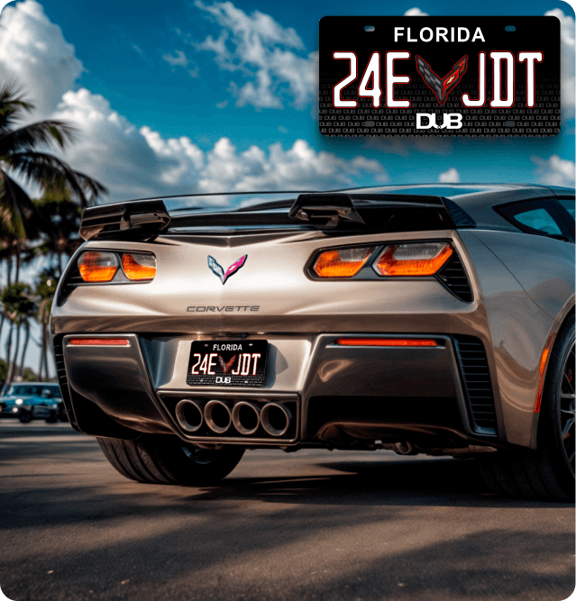 Corvette License Plate